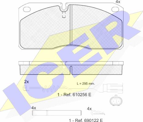 Icer 151078-117 - Тормозные колодки, дисковые, комплект autosila-amz.com