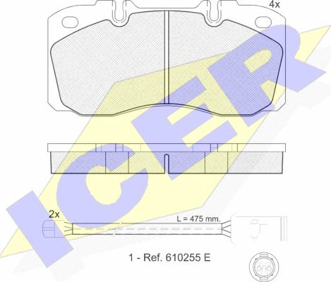 Icer 151161-116 - Тормозные колодки, дисковые, комплект autosila-amz.com