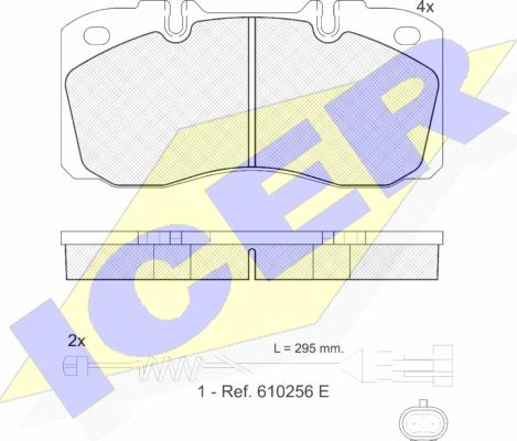 Icer 151161-117 - Тормозные колодки, дисковые, комплект autosila-amz.com