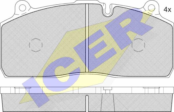 Icer 152150 - Тормозные колодки, дисковые, комплект autosila-amz.com