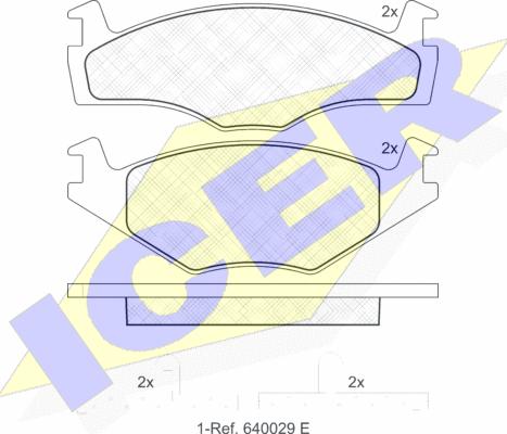 Icer 180459 - Тормозные колодки, дисковые, комплект autosila-amz.com