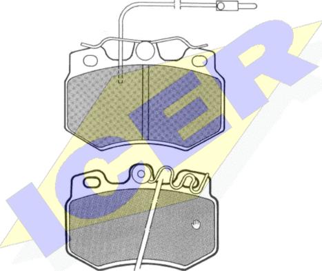 Icer 180465 - Тормозные колодки, дисковые, комплект autosila-amz.com