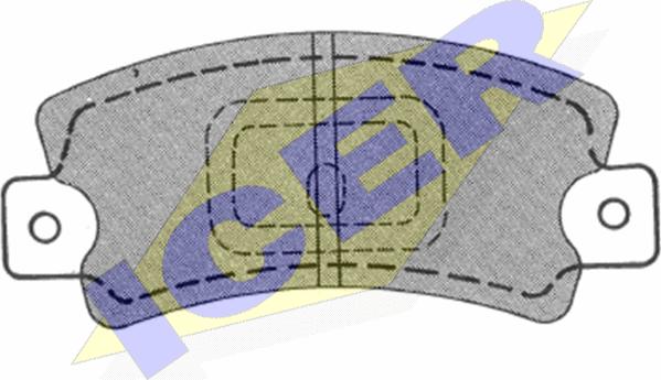 Icer 180654 - Тормозные колодки, дисковые, комплект autosila-amz.com