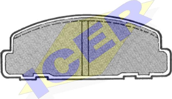 Icer 180615 - Тормозные колодки, дисковые, комплект autosila-amz.com