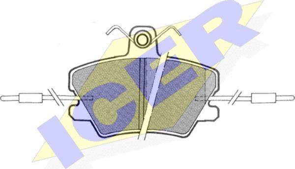 Icer 180673 - Тормозные колодки, дисковые, комплект autosila-amz.com