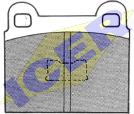 Icer 180097 - Тормозные колодки, дисковые, комплект autosila-amz.com