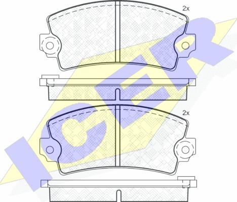 Icer 180052 - Колодки торм.дисковые autosila-amz.com