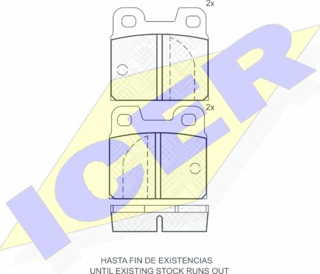 Icer 180199 - Тормозные колодки, дисковые, комплект autosila-amz.com