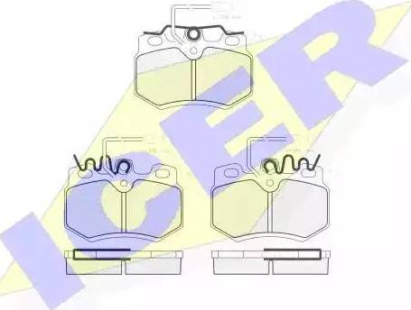 Icer 180862 - Тормозные колодки, дисковые, комплект autosila-amz.com