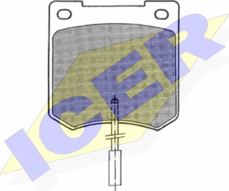 Icer 180291 - Тормозные колодки, дисковые, комплект autosila-amz.com