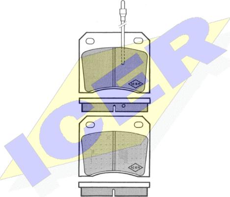 Icer 180209 - Тормозные колодки, дисковые, комплект autosila-amz.com