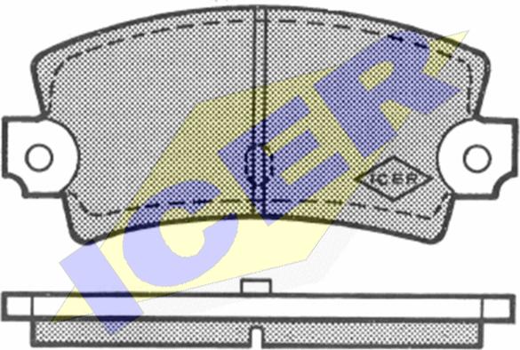 Icer 180212 - Тормозные колодки, дисковые, комплект autosila-amz.com