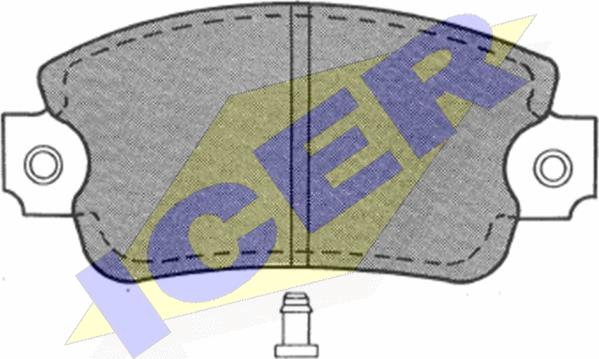 Icer 180238 - Тормозные колодки, дисковые, комплект autosila-amz.com