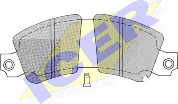Icer 180228 - Тормозные колодки, дисковые, комплект autosila-amz.com