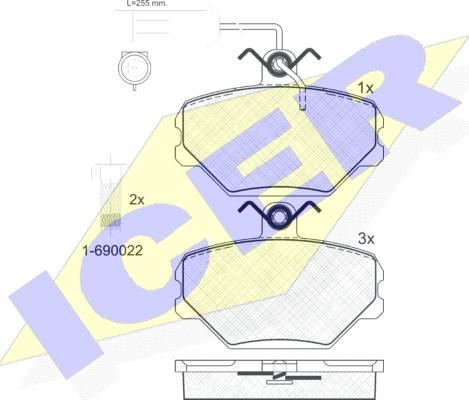 Icer 180729-203 - Тормозные колодки, дисковые, комплект autosila-amz.com