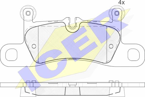 Icer 181987 - Тормозные колодки, дисковые, комплект autosila-amz.com