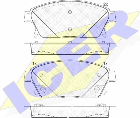 Icer 181939-202 - Тормозные колодки, дисковые, комплект autosila-amz.com