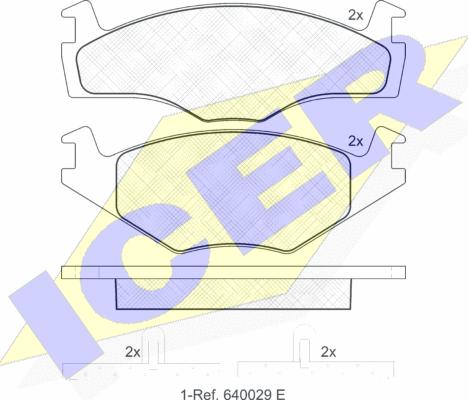 Icer 181048 - Тормозные колодки, дисковые, комплект autosila-amz.com