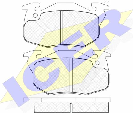 Icer 181120 - Тормозные колодки, дисковые, комплект autosila-amz.com