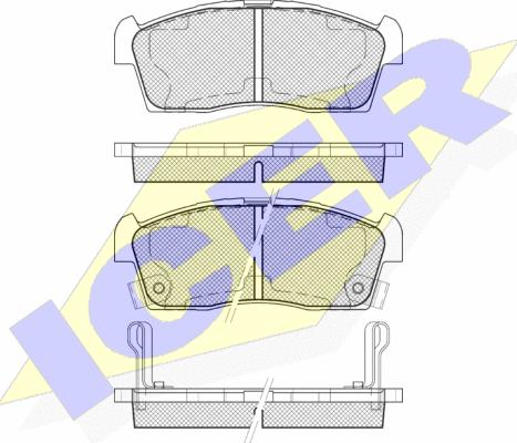 Icer 181833-203 - Тормозные колодки, дисковые, комплект autosila-amz.com