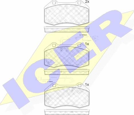 Icer 181879-203 - Тормозные колодки, дисковые, комплект autosila-amz.com