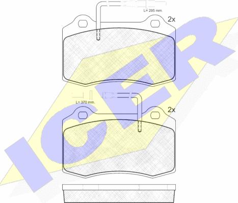 Icer 181211 - Тормозные колодки, дисковые, комплект autosila-amz.com