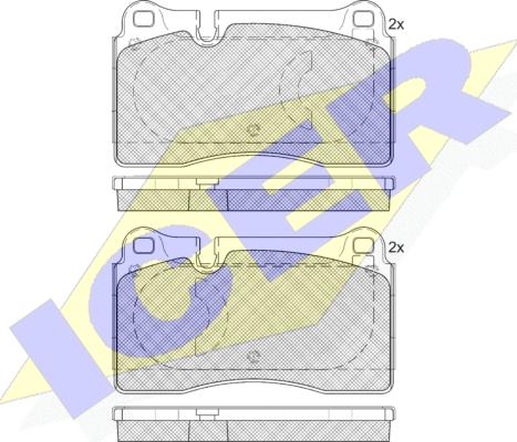 Icer 181791-203 - Тормозные колодки, дисковые, комплект autosila-amz.com