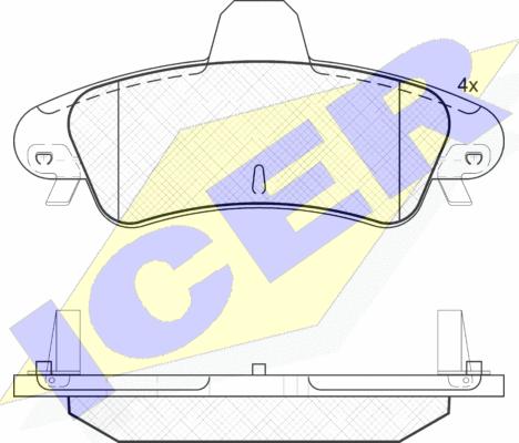 Icer 181735-204 - Тормозные колодки, дисковые, комплект autosila-amz.com