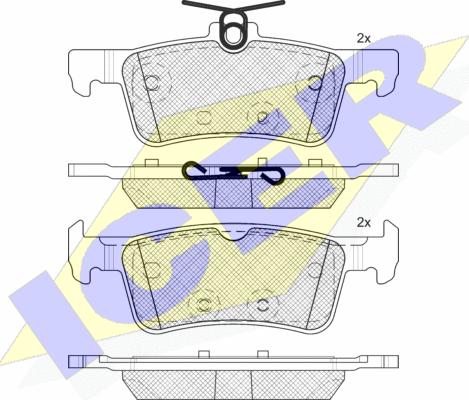 Icer 182174-200 - Тормозные колодки, дисковые, комплект autosila-amz.com