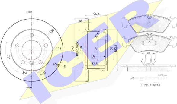 Icer 31103-0183 - Дисковый тормозной механизм, комплект autosila-amz.com