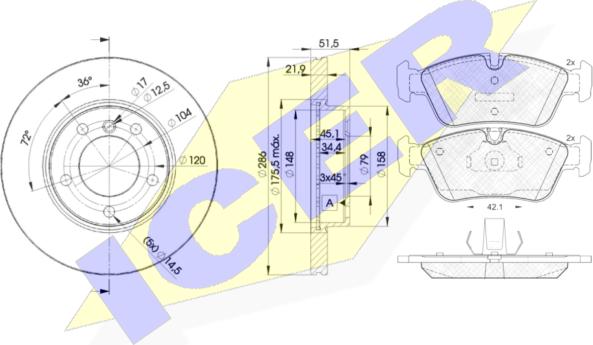 Icer 31295-0674 - Дисковый тормозной механизм, комплект autosila-amz.com