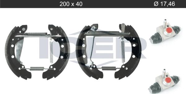 Icer 79KT0105 C - Комплект тормозных колодок, барабанные autosila-amz.com