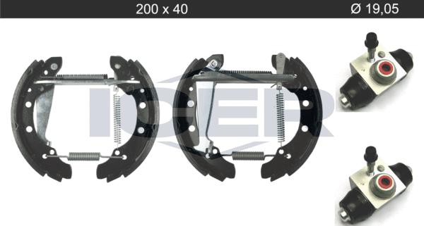 Icer 79KT0106 C - Комплект тормозных колодок, барабанные autosila-amz.com