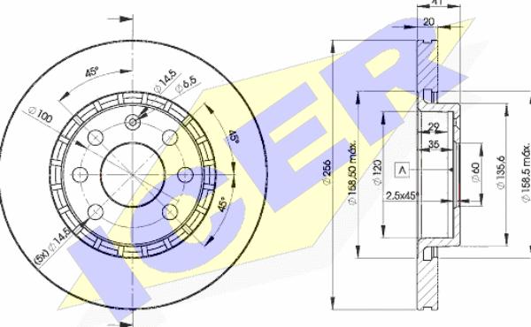 Icer 78BD9046-2 - Тормозной диск autosila-amz.com