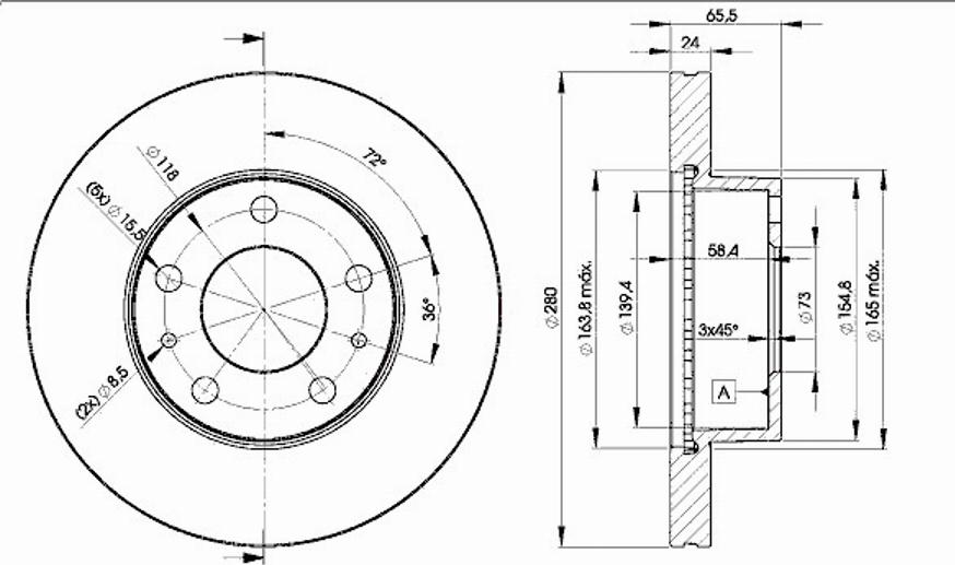 Icer 78BD4681 - Тормозной диск autosila-amz.com