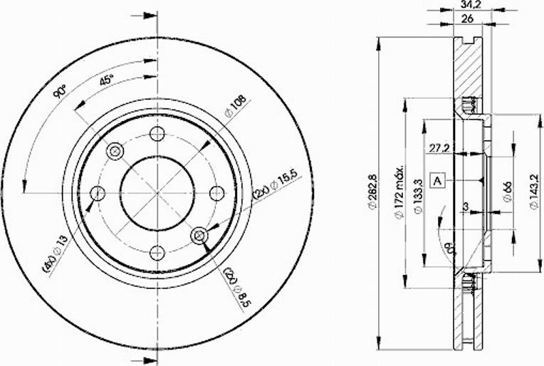 Icer 78BD4752 - Тормозной диск autosila-amz.com