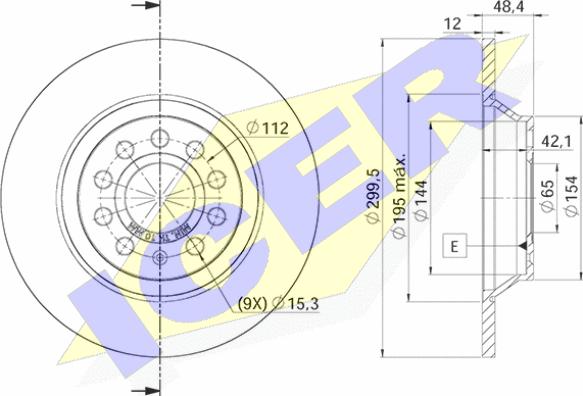 Icer 78BD5642-2 - Тормозной диск autosila-amz.com