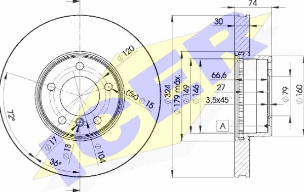 Icer 78BD5859-2 - Тормозной диск autosila-amz.com