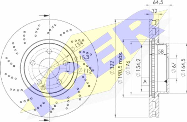 Icer 78BD6472-2 - Тормозной диск autosila-amz.com