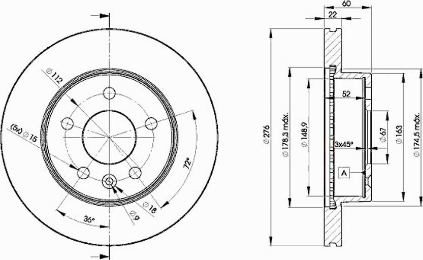 Icer 78BD6380 - Тормозной диск autosila-amz.com