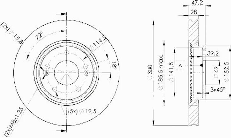 Icer 78BD0580 - Тормозной диск autosila-amz.com