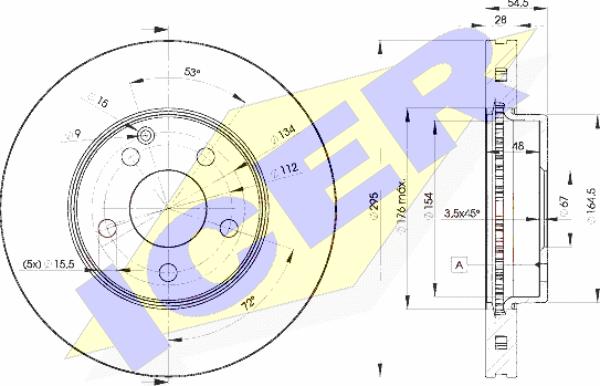 Icer 78BD0812-2 - Тормозной диск autosila-amz.com