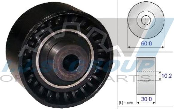 IJS GROUP 93-1988 - Направляющий ролик, зубчатый ремень ГРМ autosila-amz.com