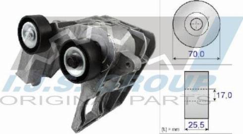 IJS GROUP 93-1493 - Натяжитель, поликлиновый ремень autosila-amz.com