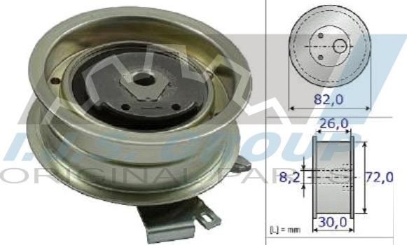 IJS GROUP 93-1146 - Натяжной ролик, зубчатый ремень ГРМ autosila-amz.com