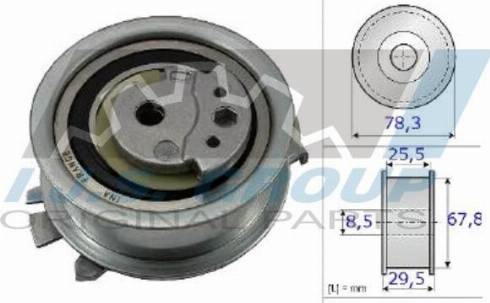 IJS GROUP 93-1841 - Натяжной ролик, зубчатый ремень ГРМ autosila-amz.com