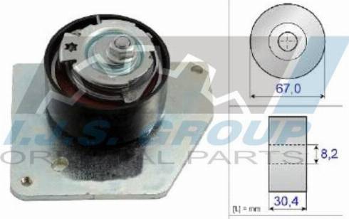 IJS GROUP 93-1863 - Натяжной ролик, зубчатый ремень ГРМ autosila-amz.com