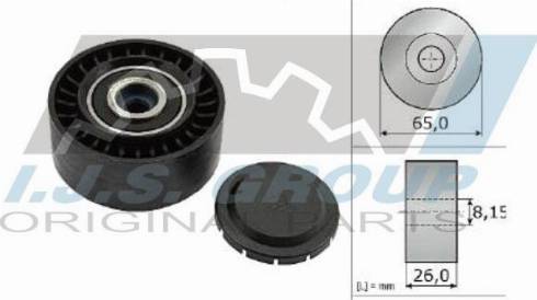 IJS GROUP 93-1273 - Ролик, поликлиновый ремень autosila-amz.com