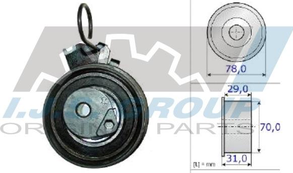 IJS GROUP 93-1731 - Натяжной ролик, зубчатый ремень ГРМ autosila-amz.com