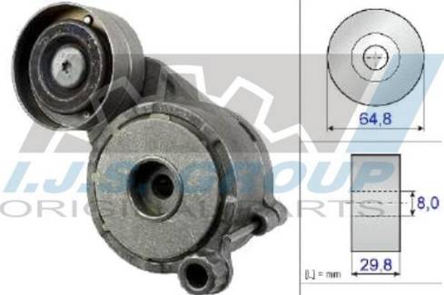 IJS GROUP 93-2464 - Натяжитель, поликлиновый ремень autosila-amz.com